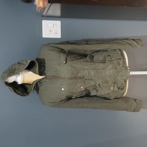 Free People Hooded Utility Jacket Sz L